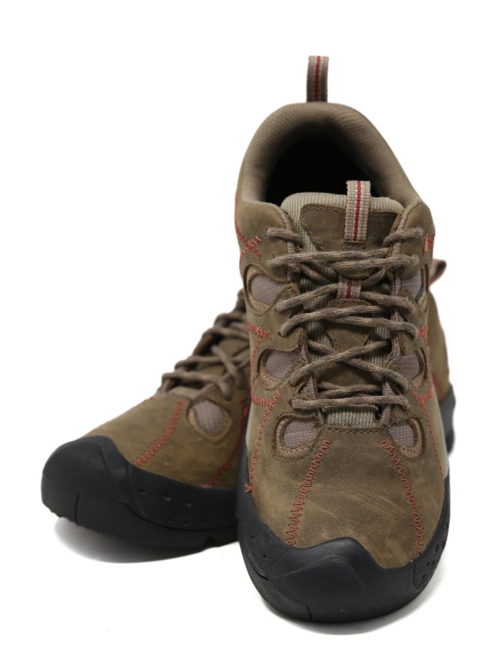 Keen Dry Genoa Peak Womens 8.5 Brown Leather Waterproof Hiking Trail Shoes EUC